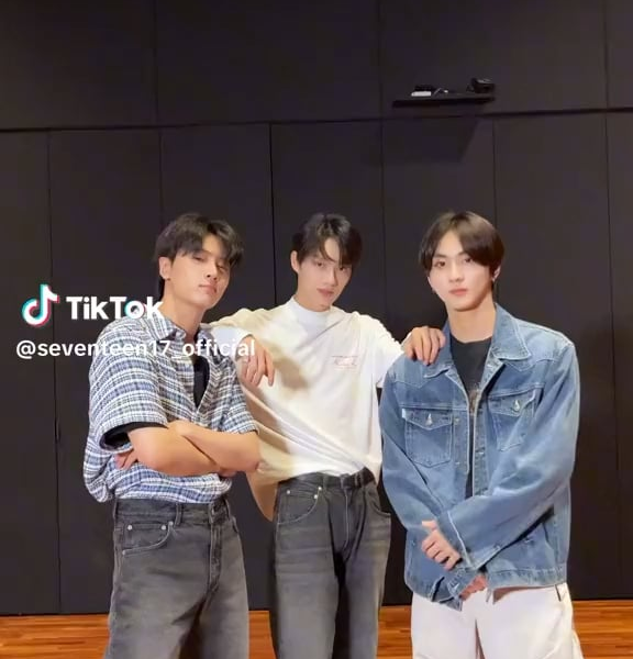 230717 SEVENTEEN TikTok: Jay and Jungwon with Jun - ‘PSYCHO’ (Dance Challenge)