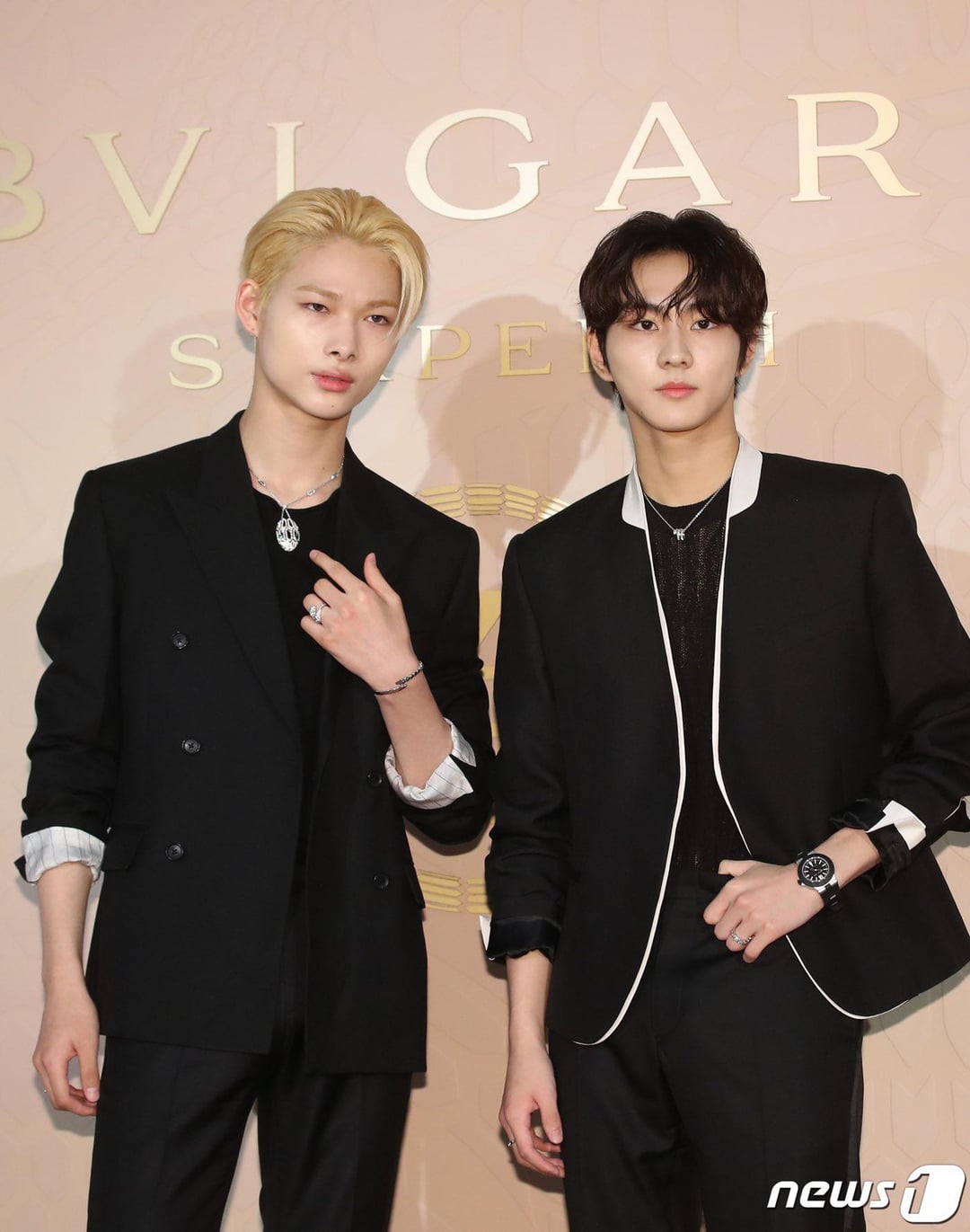 230628 Jungwon and Ni-ki @ Bvlgari Serpenti 75 Exhibition in Seoul (K-media Photos)