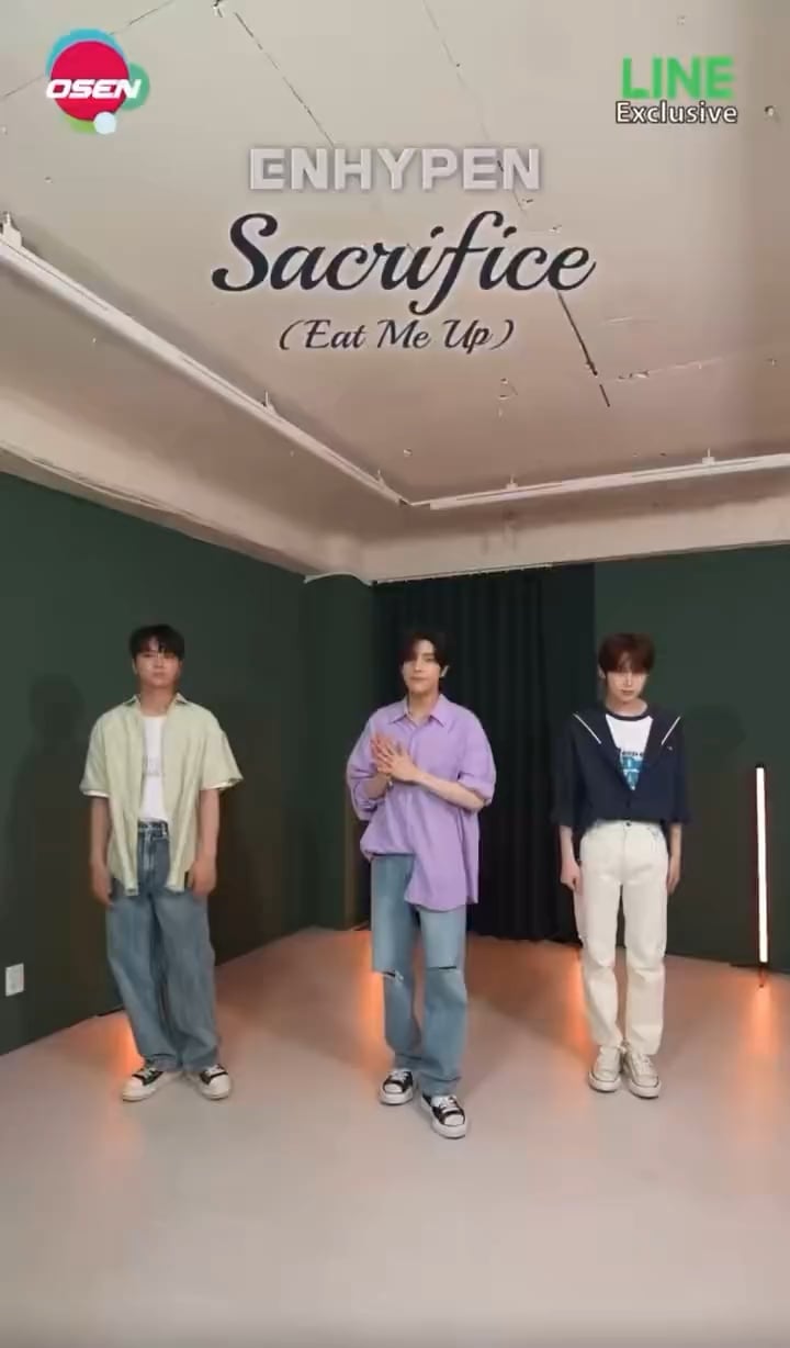 230730 OSEN Kpop Line Voom: 🎬 ENHYPEN - 'Sacrifice (Eat Me Up)' with Jay, Jake and Sunoo