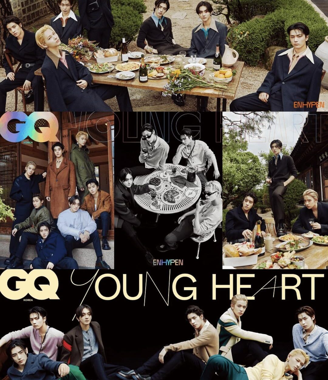 230714 ENHYPEN - GQ Korea Magazine (August 2023 Issue Cover)