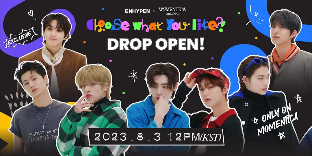 230803 Weverse: [NOTICE] MOMENTICA “Choose what you like?!” Digital Collectibles Drop Guide
