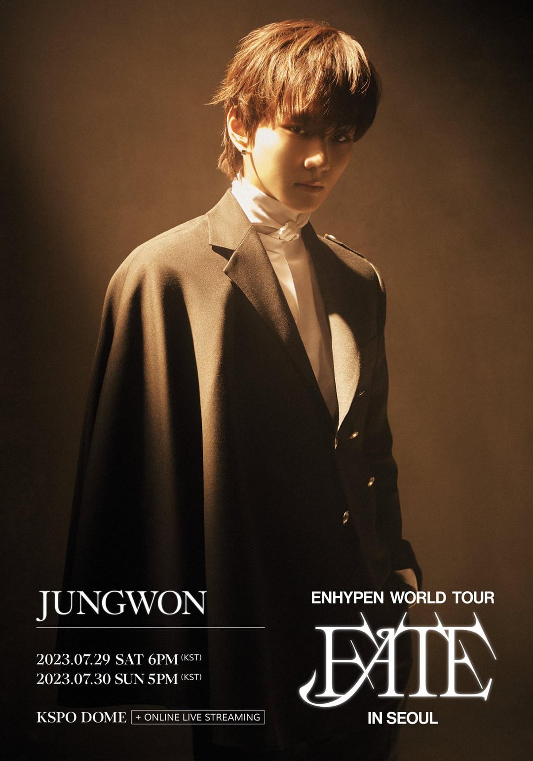 230706 ENHYPEN - World Tour ‘FATE’ in Seoul (Teaser Posters - Individual)