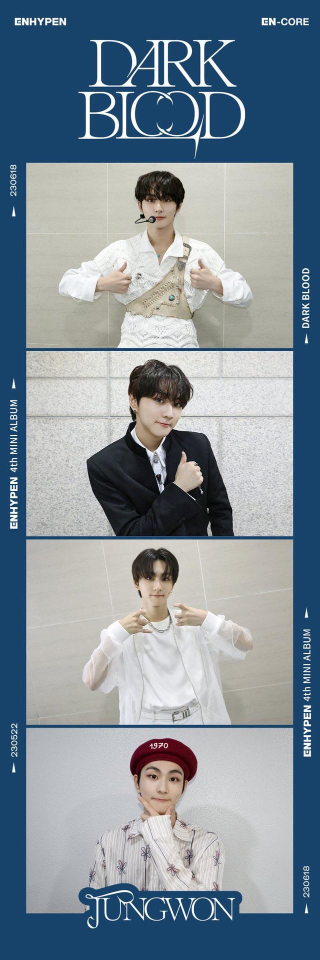 230619 ENHYPEN OFFICIAL Twitter: [📷#EN_CORE] 4th Mini Album < DARK BLOOD > Curtain call with ENGENE (All Members)