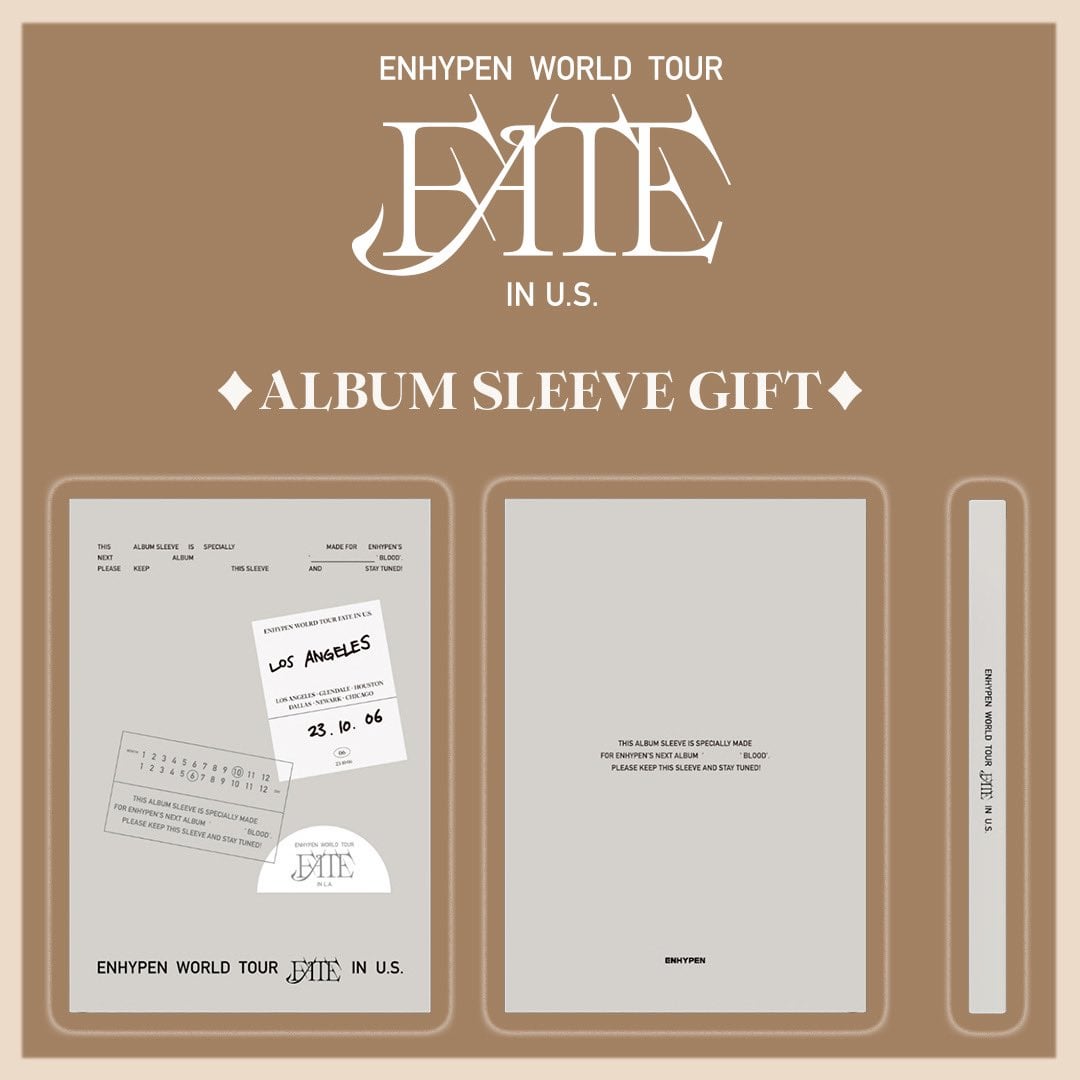 231006 FATE IN U.S. ENHYPEN ALBUM SLEEVES - hint for the new album's name