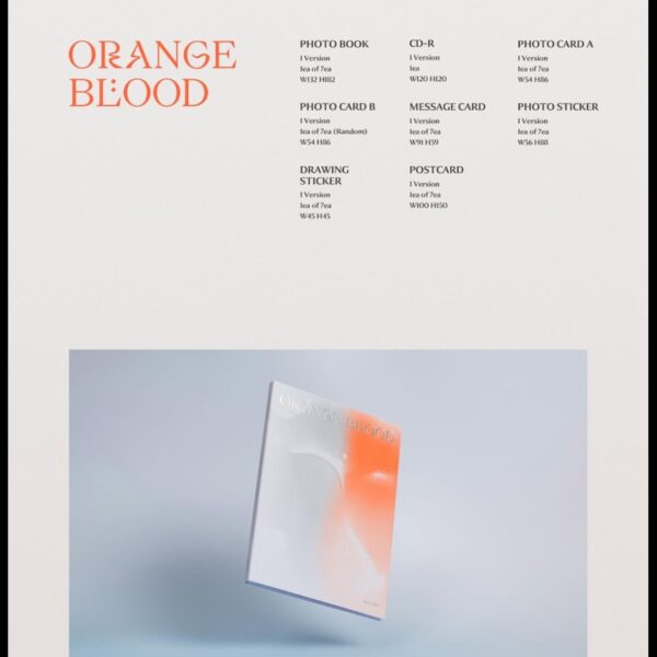 231016 ORANGE BLOOD (ENGENE ver.) Packaging Details