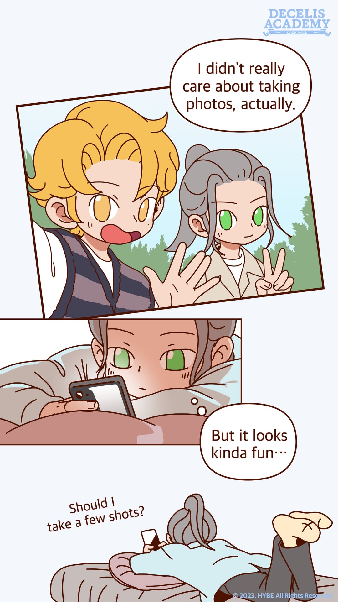 231127 DARK MOON Twitter: Decelis Academy Cuttoon - [Episode 3] Jakah Loves Selfies