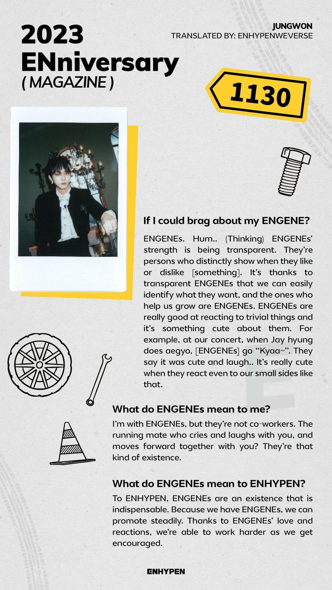 231126 [2023 ENniversary] ENHYPEN ENniversary MAGAZINE - Jungwon, Heeseung, Jay & Jake