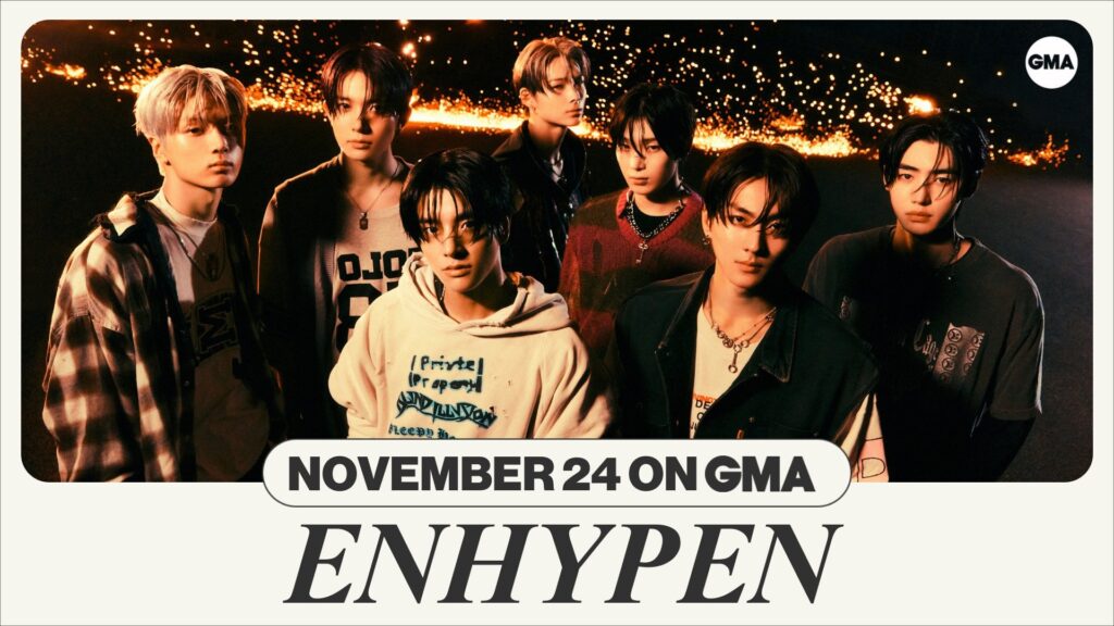 231120 ENHYPEN will perform Sweet Venom live at Times Square on Good Morning America this Friday 11.24.
