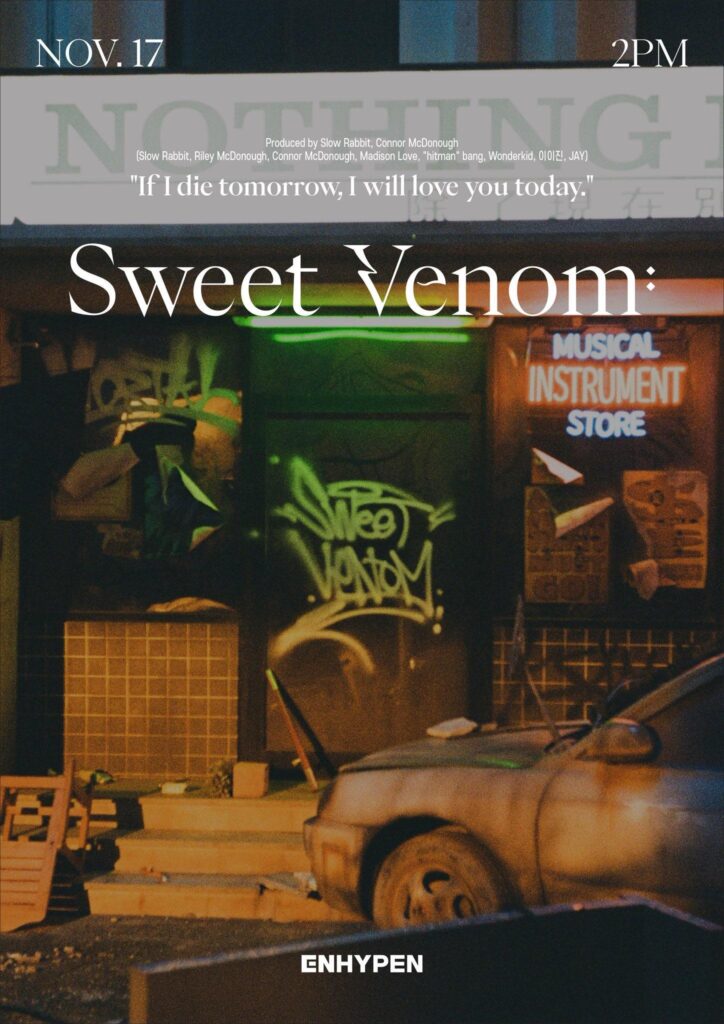 231113 ENHYPEN - 5th Mini Album ‘ORANGE BLOOD’ - Sweet Venom (Title Poster)