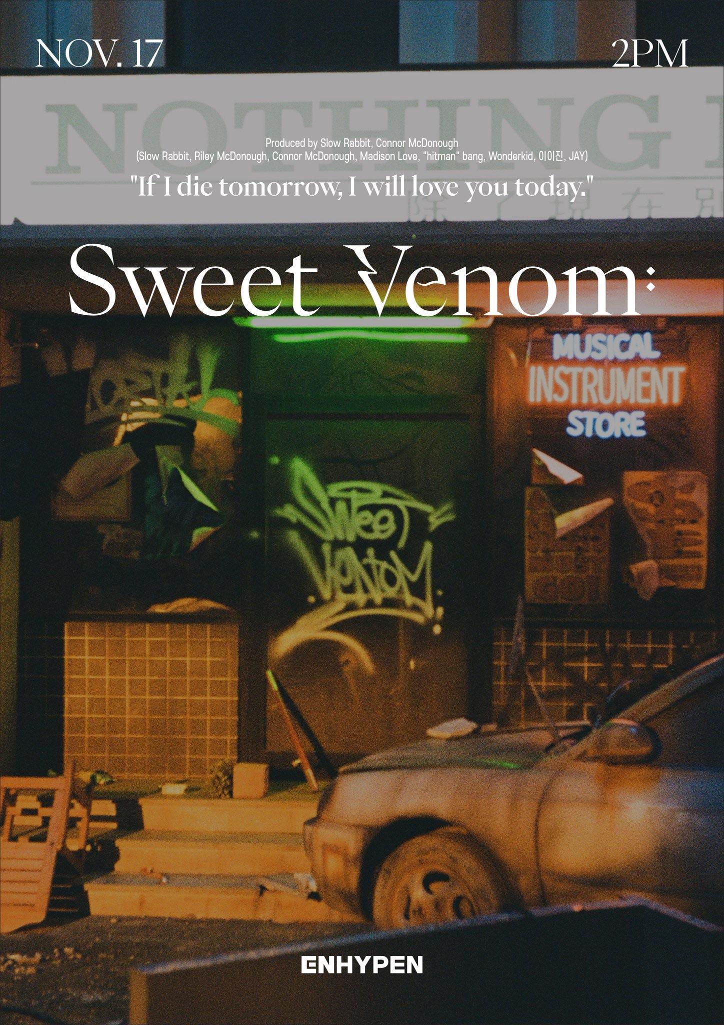 231113 ENHYPEN - 5th Mini Album ‘ORANGE BLOOD’ - Sweet Venom (Title Poster)