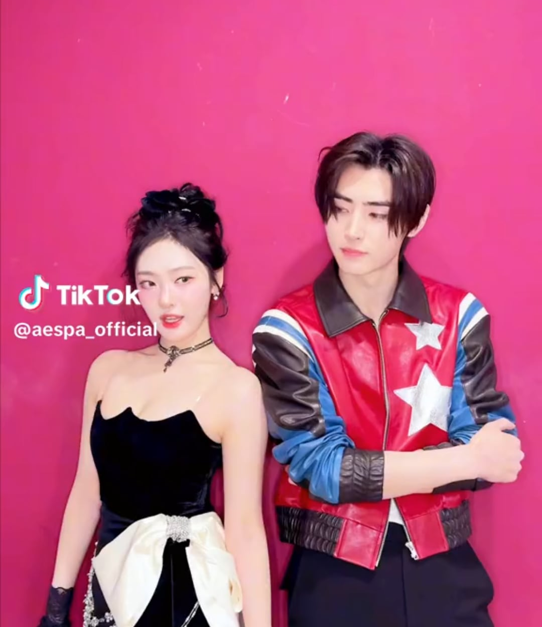 231122 Aespa Tiktok: Sunghoon with Ningning
