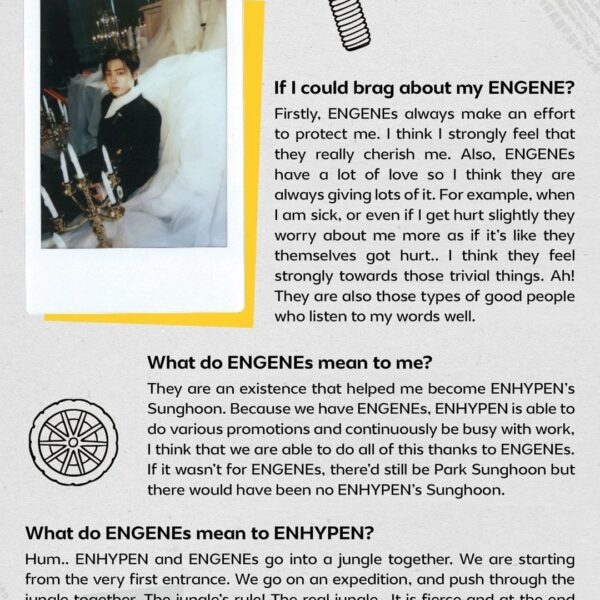 231126 [2023 ENniversary] ENHYPEN ENniversary MAGAZINE - Sunghoon, Sunoo & Ni-ki