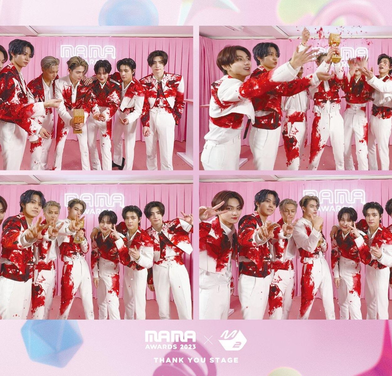 231129 M2MPD Twitter Update With ENHYPEN - 2023 MAMA Awards Thank You Stage Photo