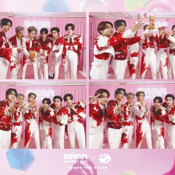 231129 M2MPD Twitter Update With ENHYPEN - 2023 MAMA Awards Thank You Stage Photo