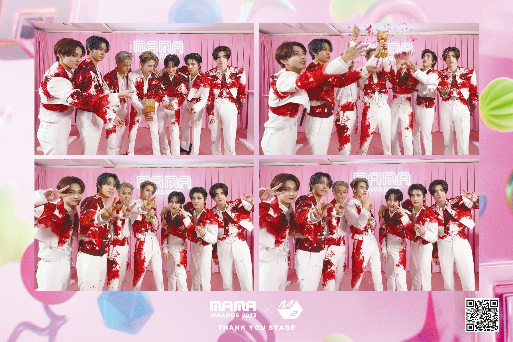 231129 M2MPD Twitter Update With ENHYPEN - 2023 MAMA Awards Thank You Stage Photo