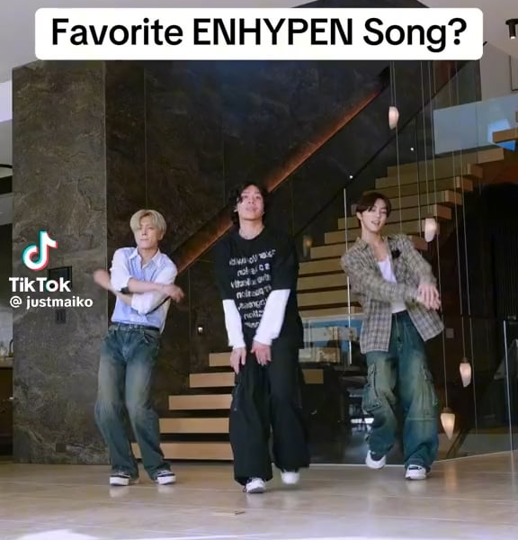 231126 Michael Le (@justmaiko) TikTok with Enhypen
