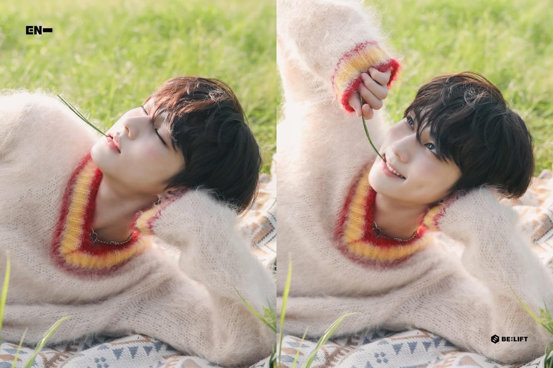 231107 Naver Post: ENGENE Concept Behind - ENHYPEN in natural light? Purchase 🍊Immediately 🍊 Right now 🍊 Right this moment (Jungwon, Sunoo & Jay)