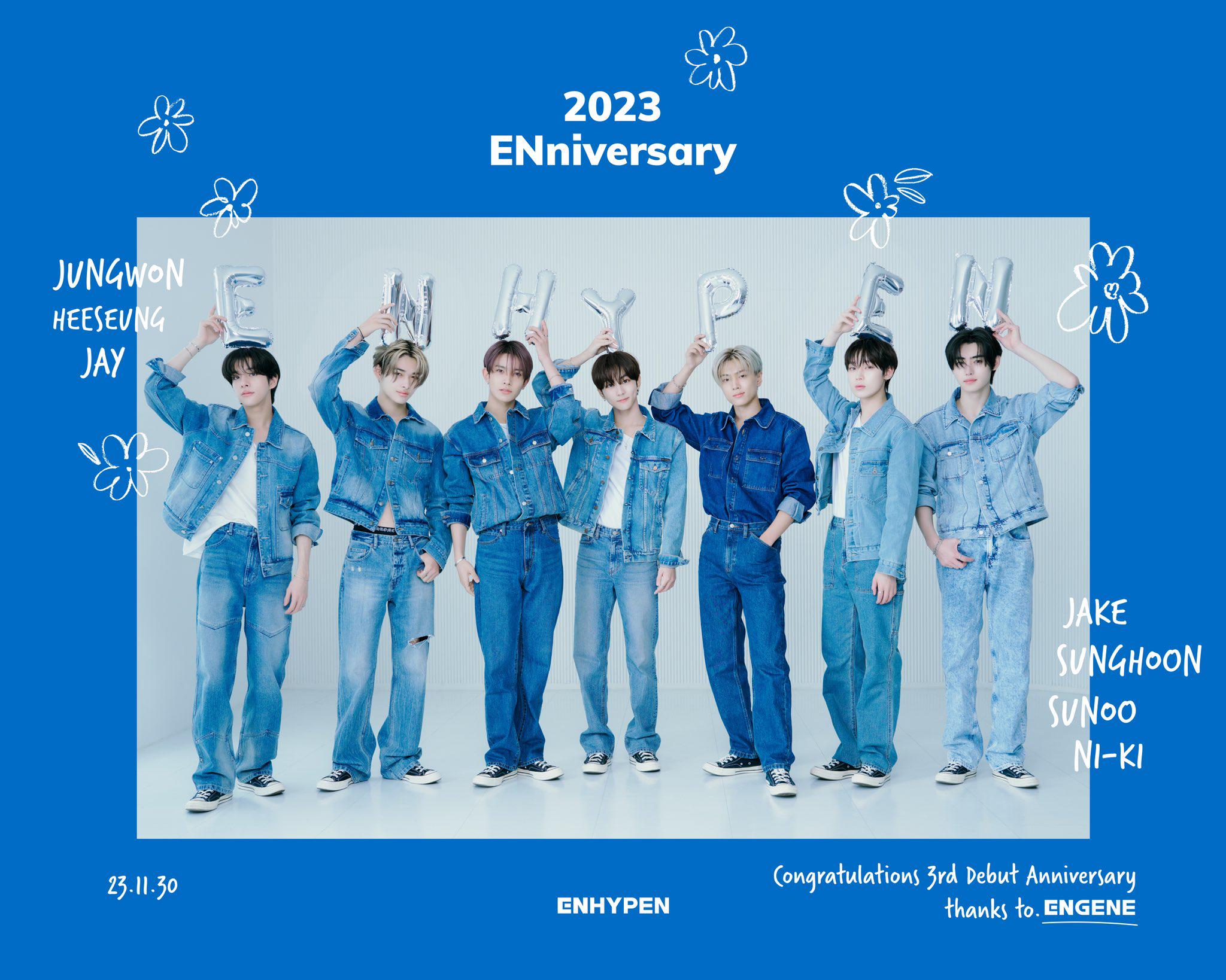 231130 🚙 💨 ENHYPEN Happy 3rd debut Anniversary! 🥳