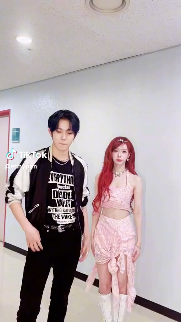 231123 TikTok: Heeseung & Sunghoon with Karina & Winter (aespa) - 'Sweet Venom' Dance Challenge