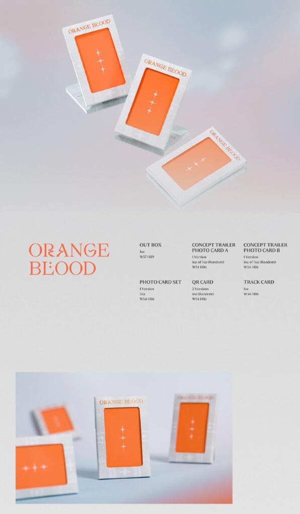 231109 'ORANGE BLOOD' Weverse Albums ver. Details