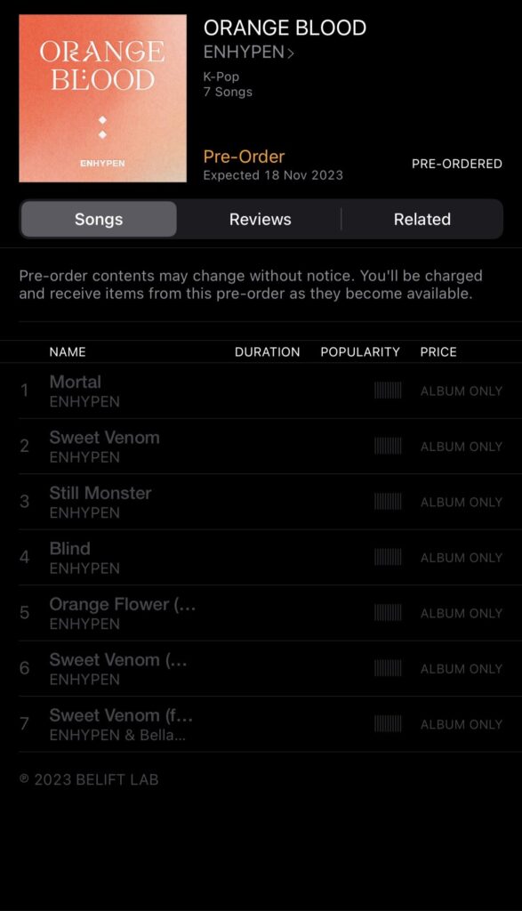 ORANGE BLOOD is available for pre-orders on iTunes!