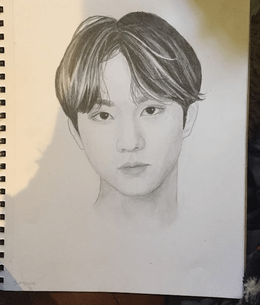Jungwon fanart. I drew this after a long break so it isn't great.