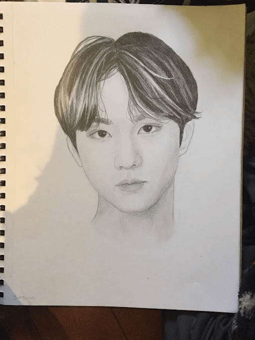 Jungwon fanart. I drew this after a long break so it isn't great.
