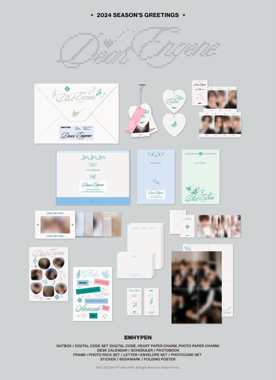 231201 ENHYPEN - 2024 Season's Greetings 'Dear. ENGENE' (Packaging Details)