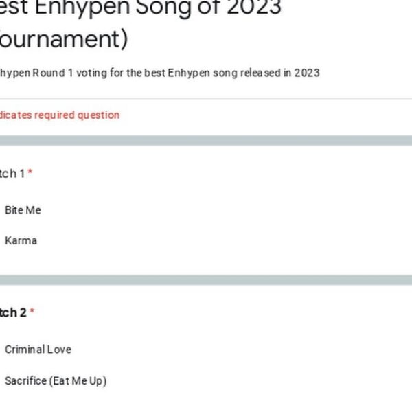 🎵 Best Song of 2023 🏆 [Round 1 Voting]