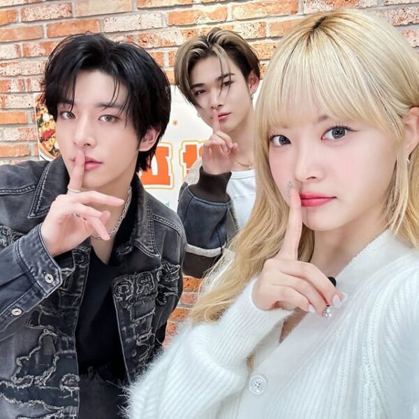 231207 eunchae_diary Twitter: Jake & Ni-ki with Le Sserafim Hong Eunchae