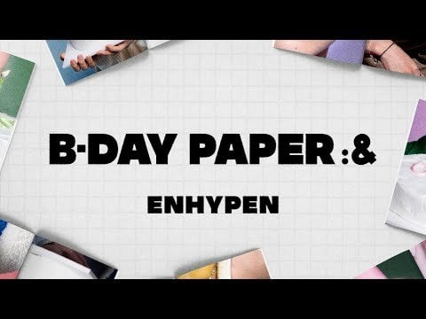 240129 2024 ENHYPEN B-DAY PAPER