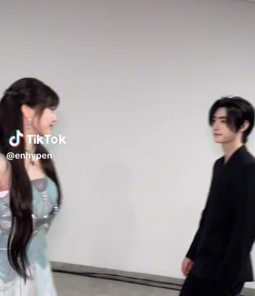 240108 Tiktok: Sunghoon with IVE Jang Wonyoung