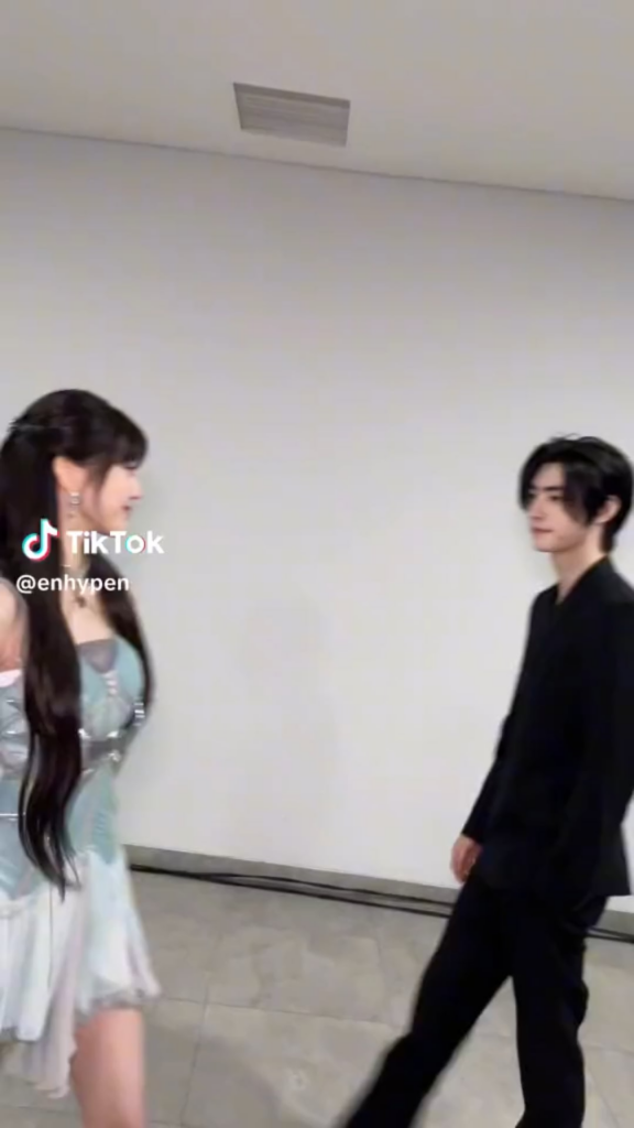 240108 Tiktok: Sunghoon with IVE Jang Wonyoung