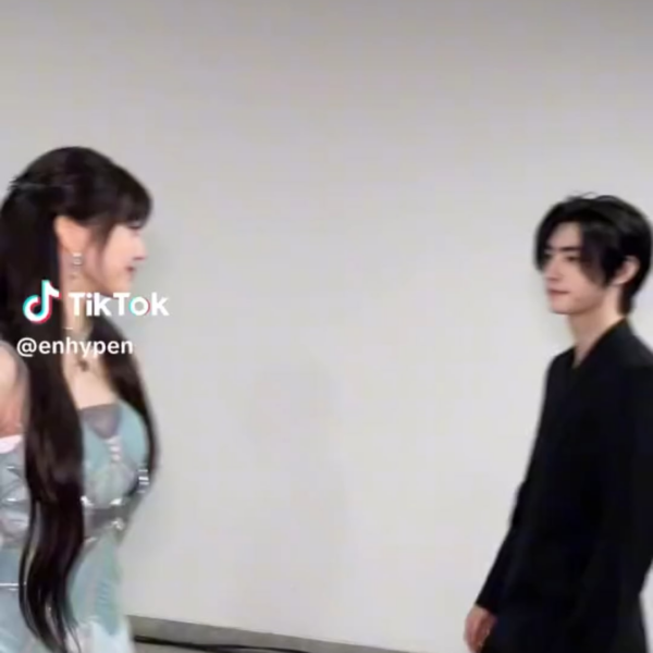 240108 Tiktok: Sunghoon with IVE Jang Wonyoung