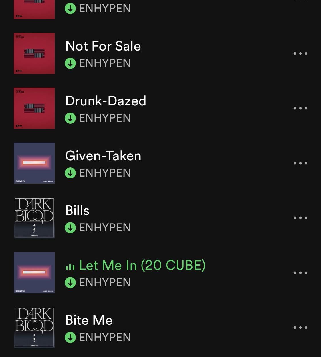 Suggestions (I love fever, given taken, and drunk dazed the most)