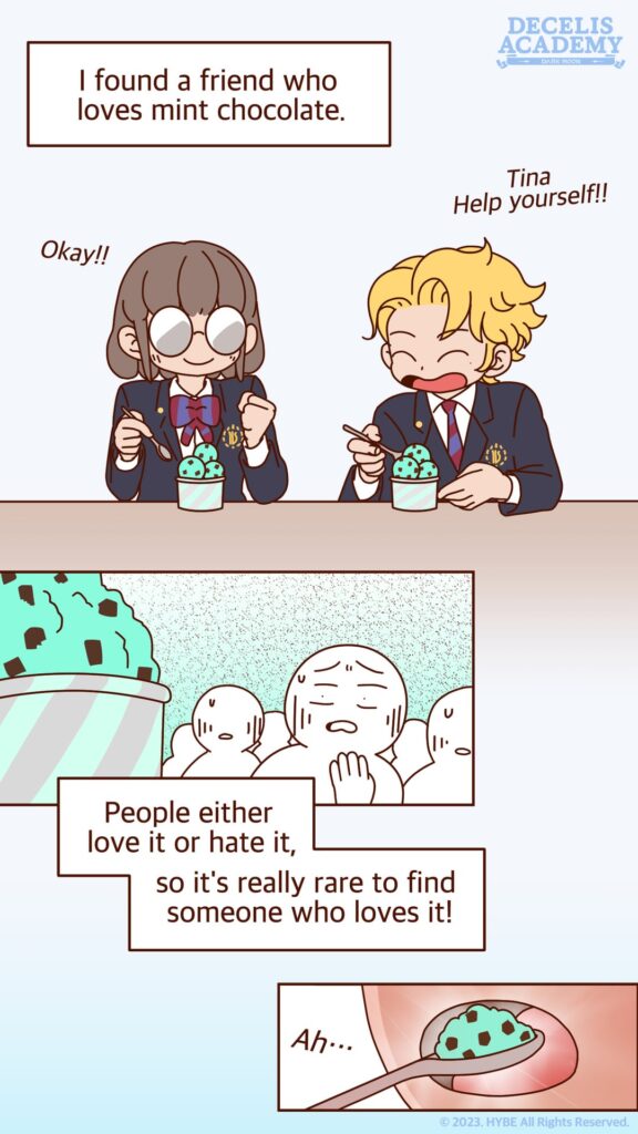 240121 DARK MOON Twitter: Decelis Academy Cuttoon - [Ep.12] Making A Friend Who Loves Mint Chocolate