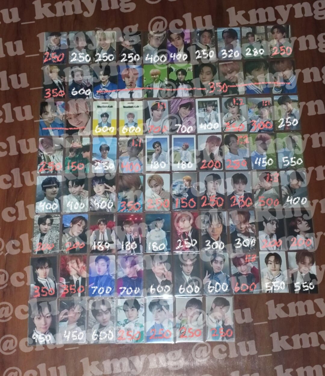 WTS LFB MOSTLY SUNOO AND JUNGWON PHOTOCARDS