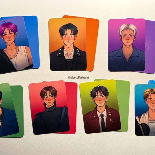 illustrated & printed my own photocards this month 💫