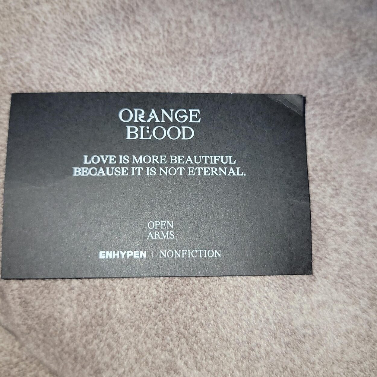 Just got my first orange blood album. What is this?