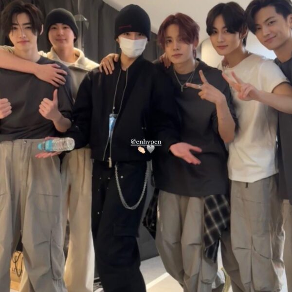 240224 @leeeeesangwon Instagram Story with Jungwon, Heeseung, Jay, Sunghoon