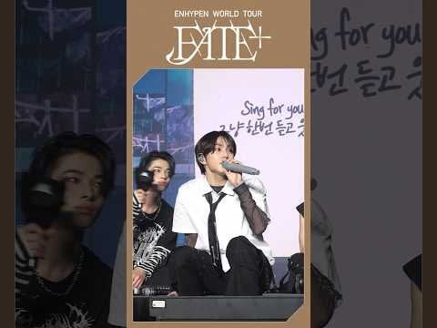 240229 Youtube Shorts: [#EN_Clip] Engene's gift has arrived 💝Jungwon - Sing For You🎵 @ Fate Plus Seoul