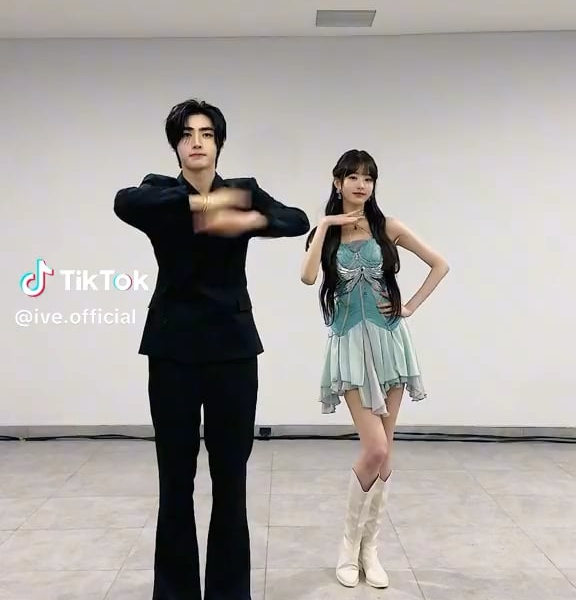 240201 IVE TikTok: Sunghoon with Wonyoung