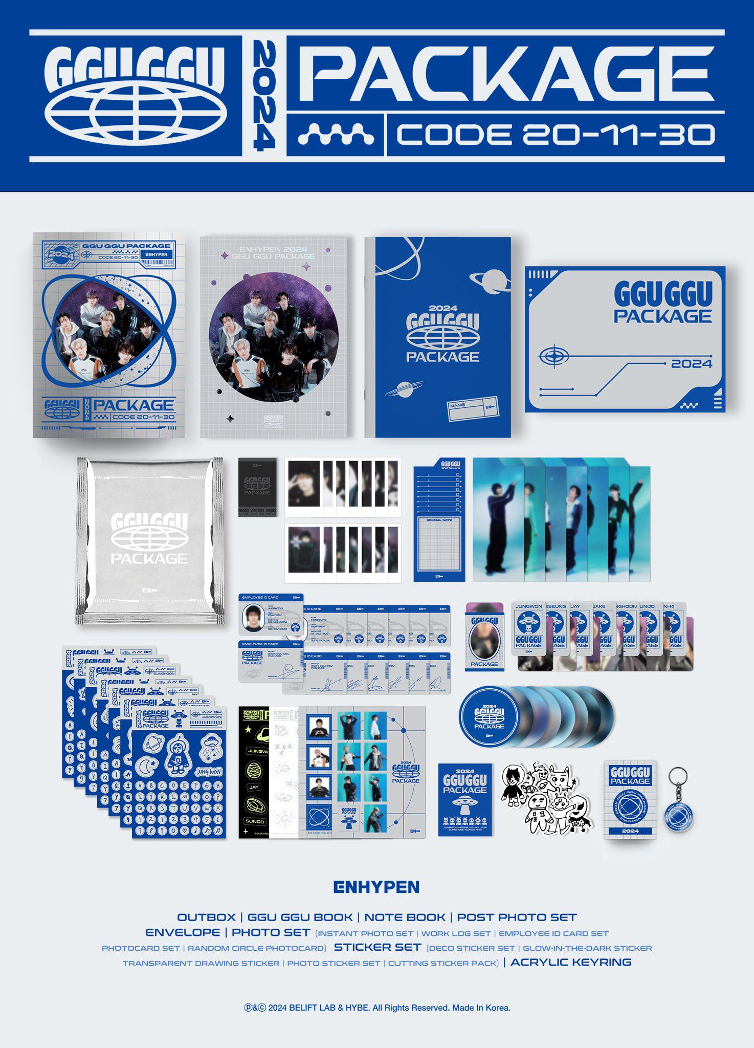 240205 ENHYPEN 2024 GGU GGU PACKAGE preview on Weverse Shop