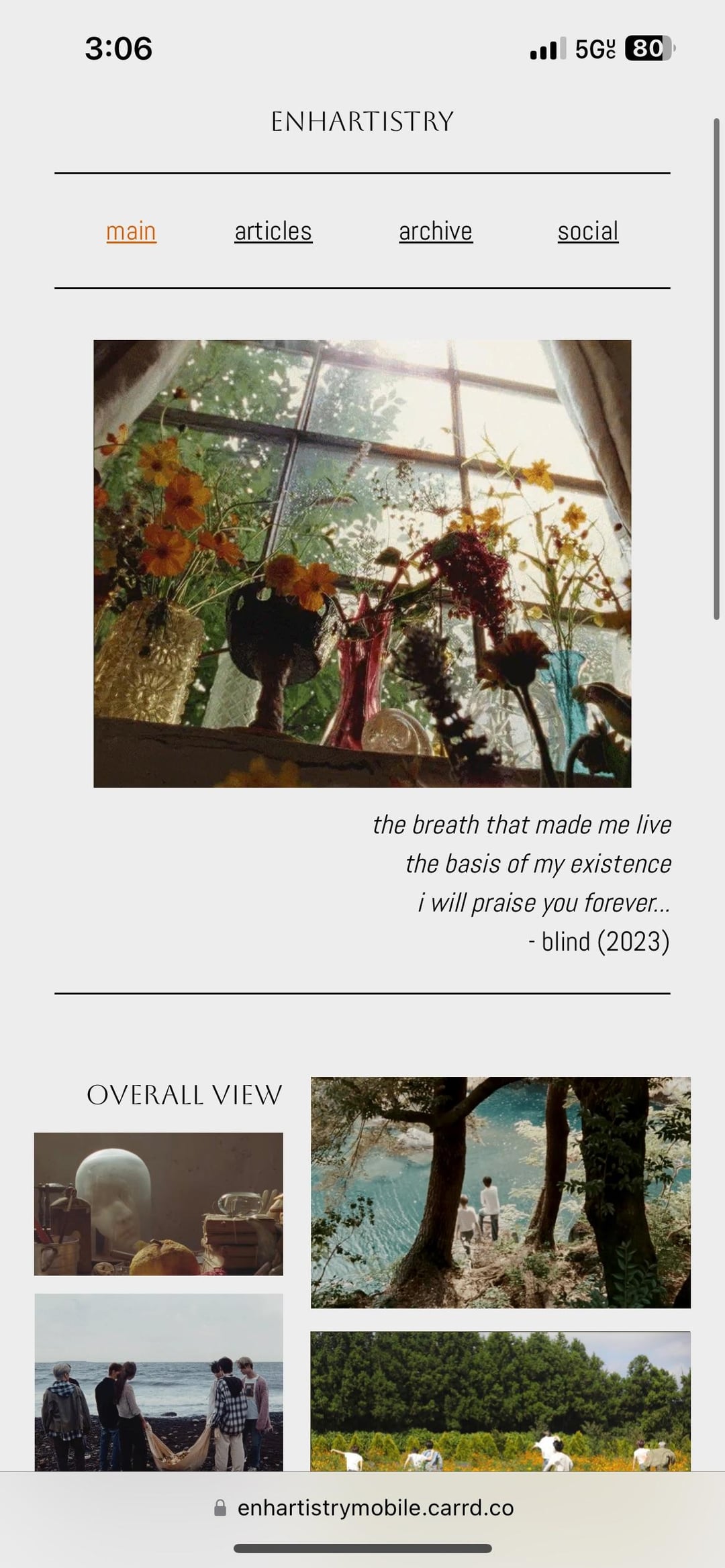 I made a website for ENHYPEN’s art - ENHARTISTRY