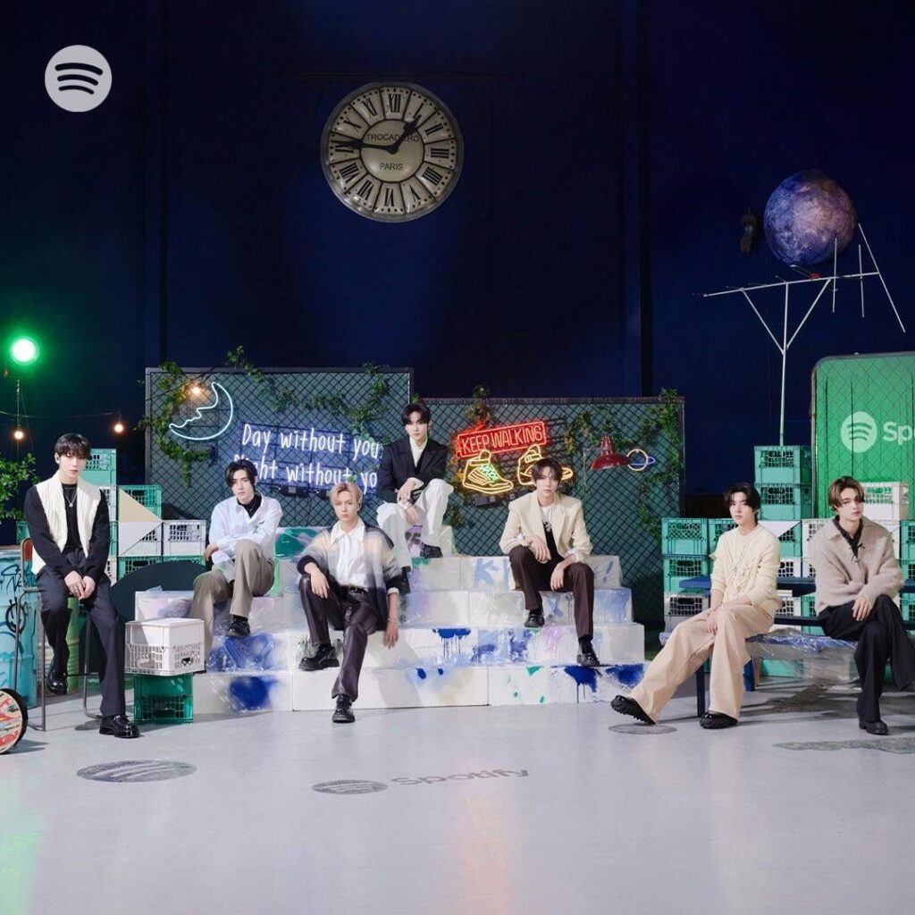 240217 Spotify Korea Twitter Updates With ENHYPEN - Spotify K-POP ON! First Crush Behind Photos