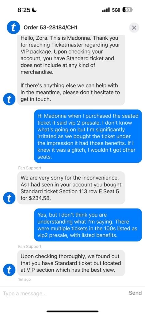 ticketmaster glitch