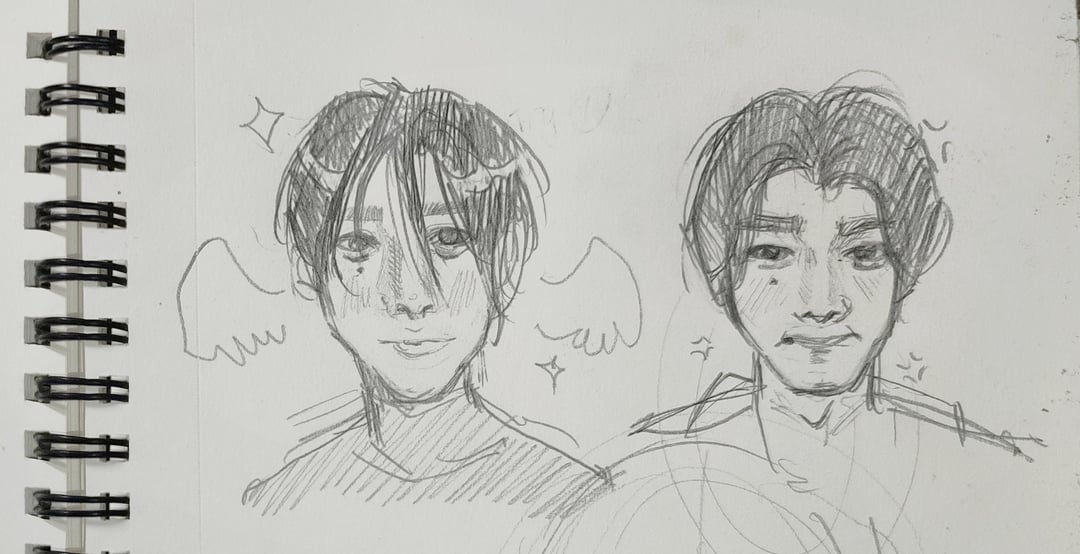 I tried drawing sunghoon.. help