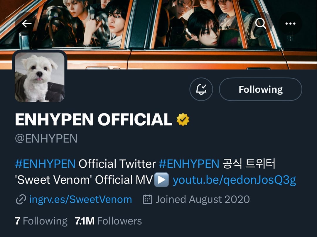 Enhypen Official Accounts updated their layout - Enpetpen