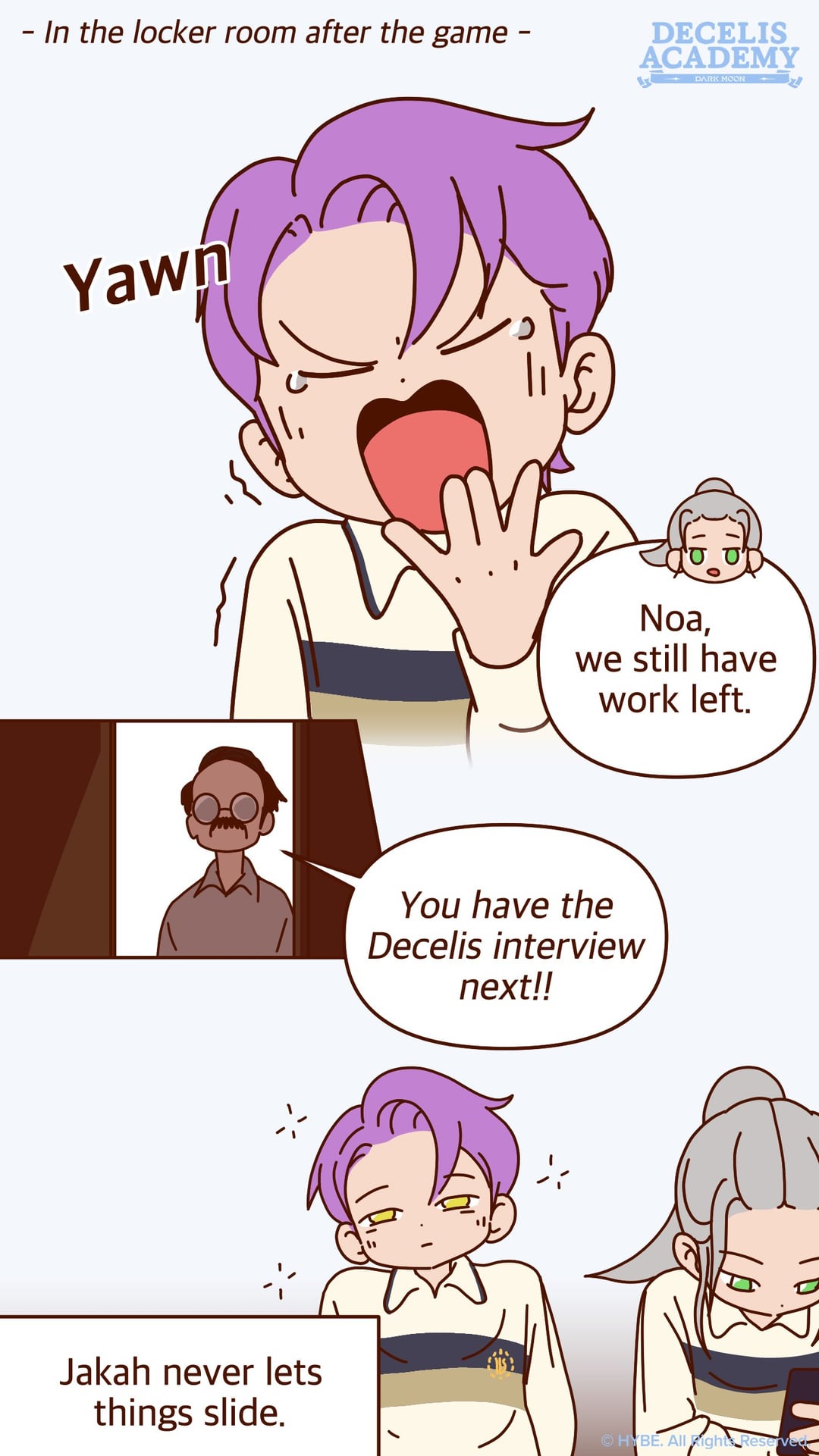 240303 DARK MOON Twitter: Decelis Academy Cuttoon - [Ep.18] Lean On Me