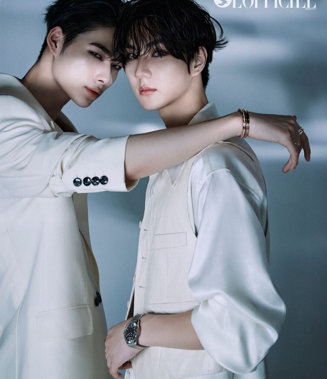 240407 L'Officiel Singapore Instagram: Jungwon & Ni-ki @ Bulgari